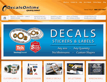 Tablet Screenshot of decalsontime.com